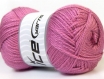 Pelotes de laine acrylique en 100grs couleur rose pink marque ice
