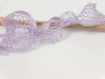 Pelote de laine idéal echarpe couleur lilac bordé fil argenté marque ice