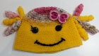 Bonnet souriant,bonnet petite fille, joyeux bonnet,smiling baby beanie, happy baby hat,