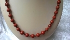 Collier  jaspe  rouge 