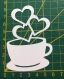 Scrapbooking découpe tasse à café coeur 