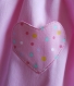Jolie petite robe  rose pour bébé fille 12 / 18 mois en sergé et popeline de coton