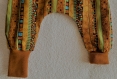 Sarouel  garçon  18 mois fait dans un coton africain multicolore dominance pain brûlé