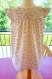 Robe fille coton blanc avec fleurs pastels 18 /24 mois