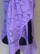 Châle violet tricote main