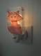 Veilleuse chat - lumière de nuit - enfant - chat rose