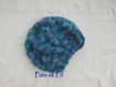 Bonnet/béret (oversize) tricoté en laine à l’aspect 