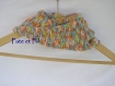 Col/snood en laine multicolore pour adultes ou enfants - tricot fait main