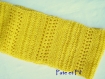 Col/snood jaune tendre tricot fait main pour enfant ou adulte 