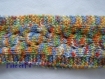 Bandeau multicolore (couleurs arc-en-ciel) en tricot dentelle fait main pour enfant ou adulte 