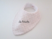 Bavoir bandana pour bébé - thème rose pâle