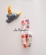 Hochet sonore en forme de girafe pour bébé - thème hiboux multicolores