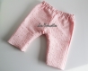 Pantalon reversible bébé - double gaze et coton rose