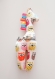 Hochet sonore en forme de girafe pour bébé - thème hiboux multicolores