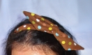 Bandeau cheveux - headband - serre tête - marron 