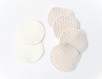Coussinets d'allaitement lavables pour les mamans - protection imperméable pour montée de lait - motifs géométriques taupe