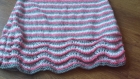 Robe tricolore 3/4 ans tricotée main
