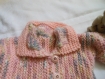 Gilet bebe fille tricote 6 mois