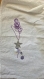 Sautoir avec étoile argentée et chaîne violette