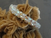 Bracelet blanc nacré en perles de cristal swarovski