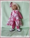 Ensemble poupée  robe legging barrette pour boneka de dianna effner et poupées compatibles