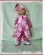 Ensemble poupée  robe legging barrette pour boneka de dianna effner et poupées compatibles