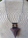 Collier pendentif triangle - delicas miyuki - tissage peyote