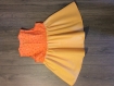 Robe marguerite orange 2 ans