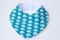 Bavoir bandana motifs petites baleines dès la naissance