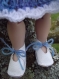 Ensemble robe bleue + chaussures pour poupée patsy de tonner 27 cm 