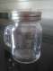Mini mason jar de 8.5 cm pour dragées - personnalisation offerte - gravure couple de mariés