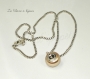 Collier becharmed crystal bronze pearl