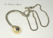 Collier becharmed crystal gold pearl