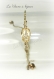Bracelet scarabée en cristal de swarovski golden shadow