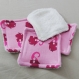 Cotons/lingettes lavables bébé -  ÉlÉphant rose -