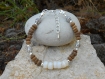 Bracelet perles heishi en coquillage naturel et perles noix de coco