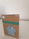 Double carte kraft origami chemise avec enveloppe