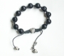 Bracelet perles en verre noires d'ana