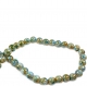 Perles de verre, circulaires, decorées ± 12mm (trou ± 2mm) (par 10pcs.) 