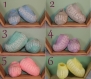 Chaussons bébé collection “bébé pastel” 0-3 mois fait main