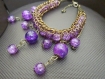 Bracelet viking purple dust 