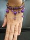 Bracelet viking purple dust 