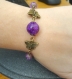 Bracelet ephemera violet