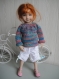 Gilet en tricot pour poupée little darling de dianna effner (33 cm)
