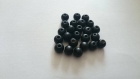 Lot de 25 perles bois noir 8mm