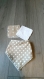 Bavoir bandana et lingettes lavables