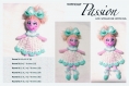 Amigurumi,modèle petite poupée  au crochet avec sa robe et accessoires. pattern, tutoriels anglais+légende anglaise -français en format pdf.