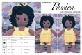 Amigurumi,modèle poupée bébé noire au crochet pattern tutoriel anglais en format pdf +légende symbole anglais /français
