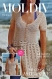 Modèle robe dentelle au crochet plage d’été  pour femme schéma  et diagramme international en photo format pdf  (sans d explication écrite