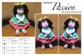 Amigurumi,modèle petite poupée  au crochet .pattern, tutoriels anglais,français +légende symbole anglais /français en format pdf.